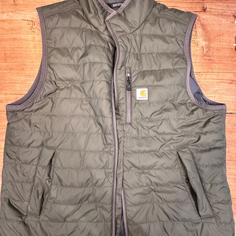 Carhartt Green Quilted Puffer Vest